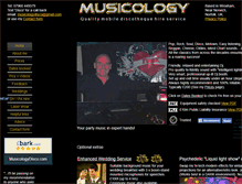 Tablet Screenshot of musicologydisco.com